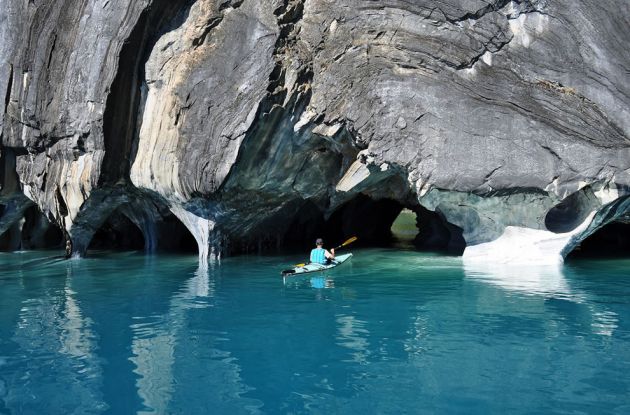kayak-into-Marble-Cathedral