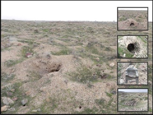 محوطه فاروج در خراسان شمالی؛ باستان‌شناسان می‌گویند فاروج یک محوطه ۱۰ هکتاری است که بیش از ۲۰۰ گودال در این محوطه توسط حفاران غیرمجاز حفر شده است